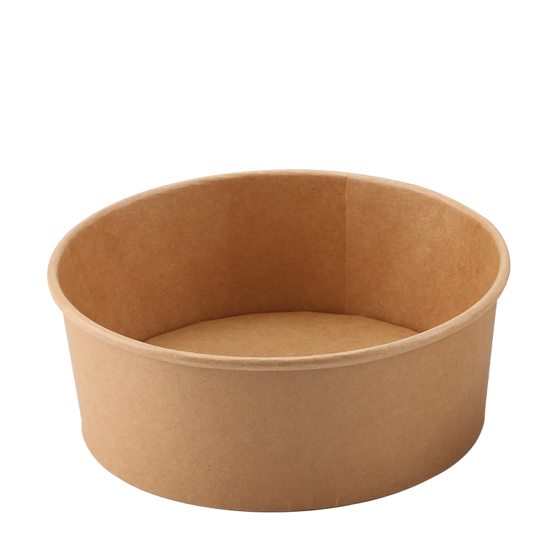 750ML natural na kraft paper na Salad Bowl