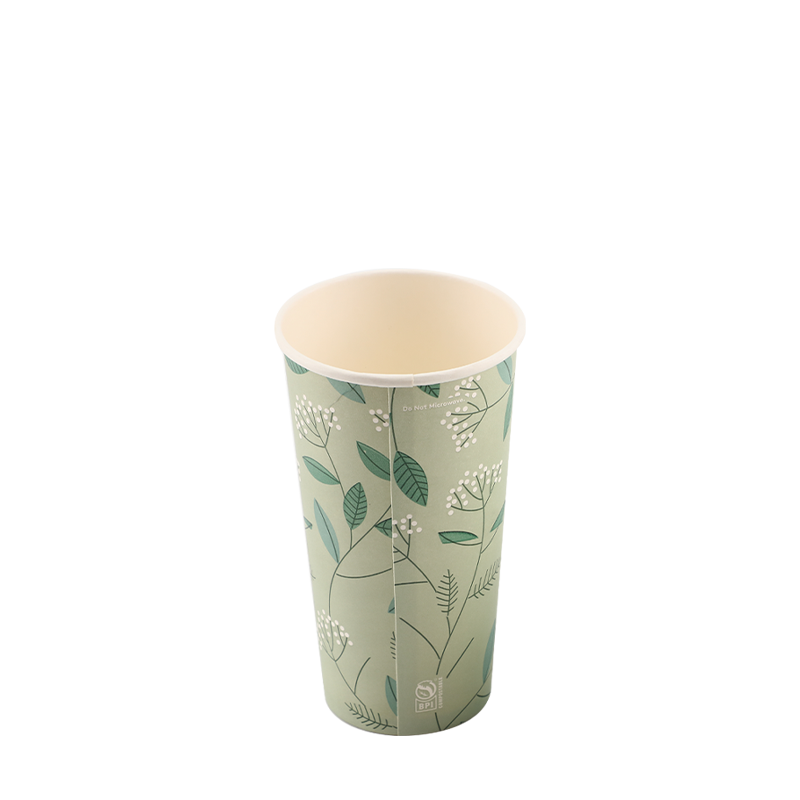 6.5oz na Naka-print na Hot Paper Cup
